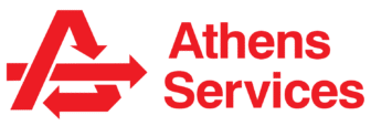 Logo reading Athens Services