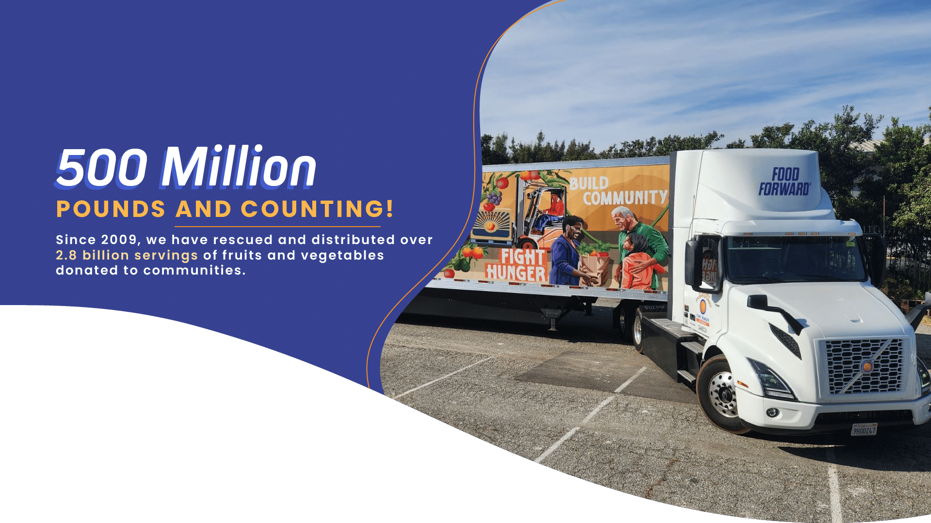 Desktop Hero Image Highlighting 500M Pound Milestone