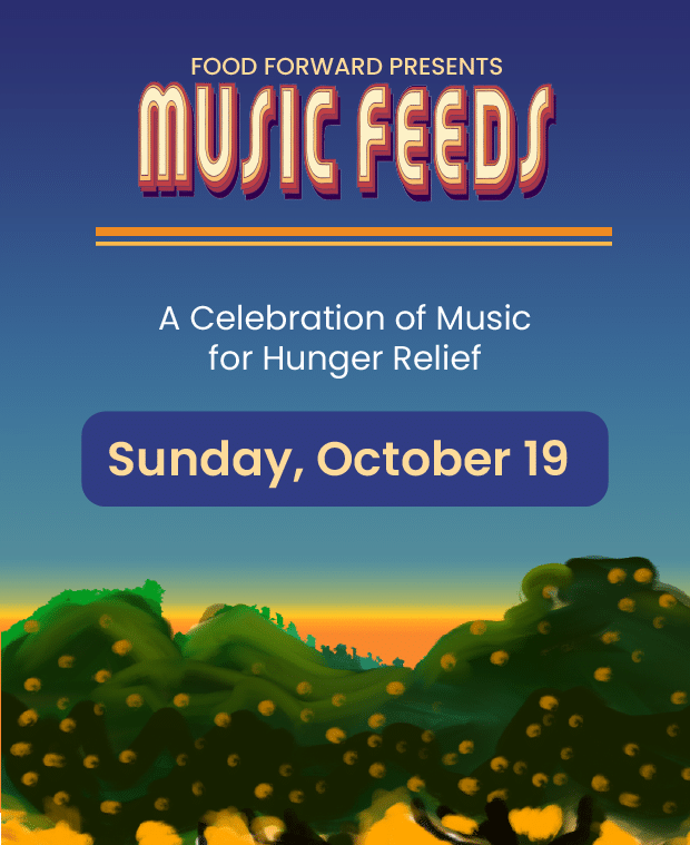 Music Feeds website Mobile Hero image that announces the October 19 date and ticket registration